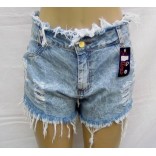 Shorts Jeans Feminino Hot Pant Cós-46-Código WW17